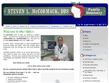 Tablet Screenshot of mccormackdentistry.com